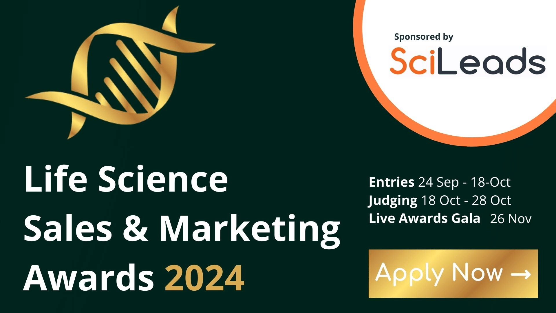 SciLeads is sponsoring the Life Science Sales & Marketing Awards (LSSM)