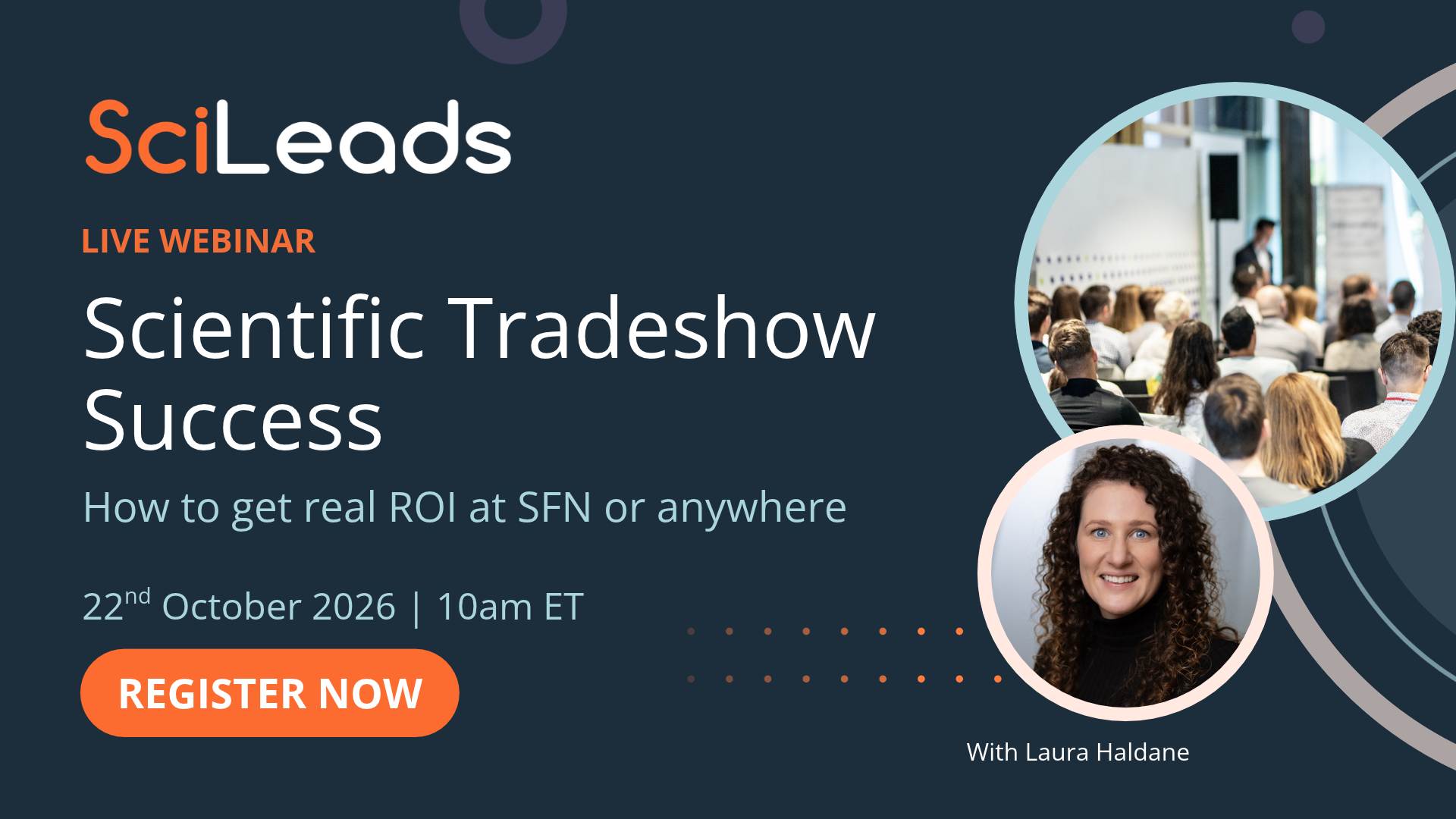 Scientific Tradeshow Success webinar promotional picture